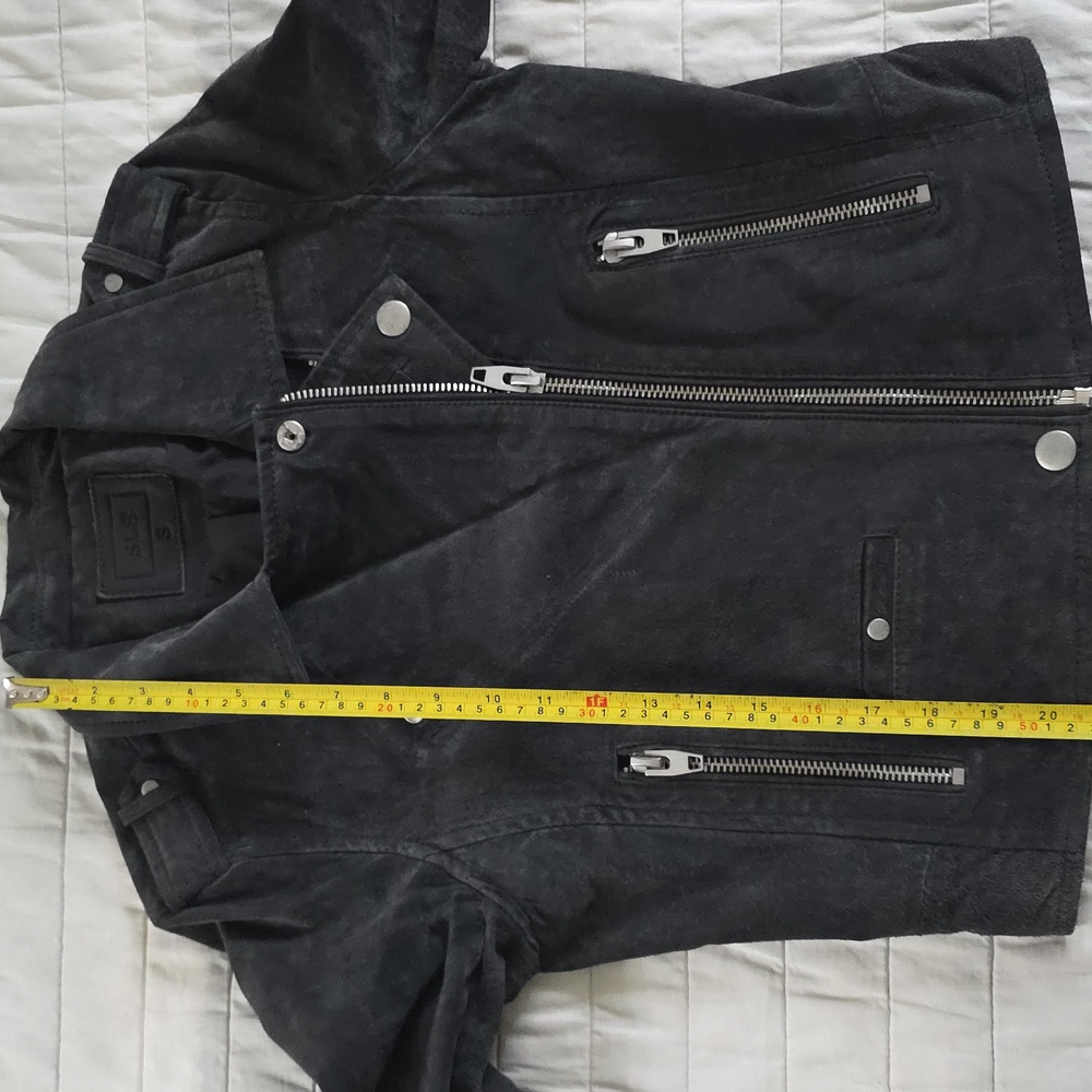 Genuine grey Leather Suede SL8 Jacket small - Picture 11 of 11